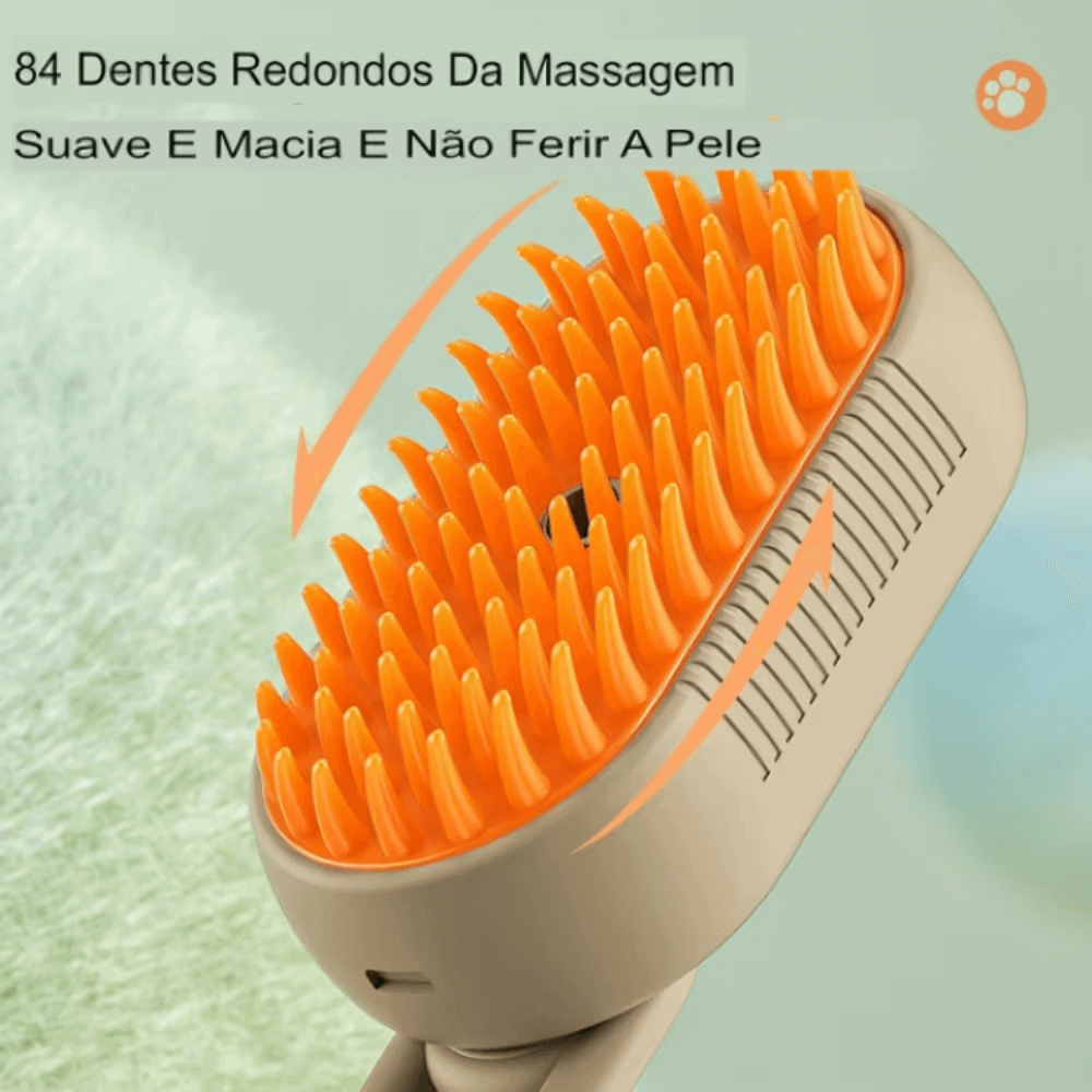 Escova A Vapor 3 Em 1 Para Pets - 1ClickComprou