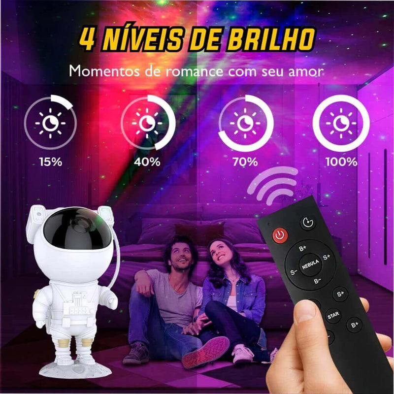 Astronauta Projetor De Luzes Com Controle - 1ClickComprou