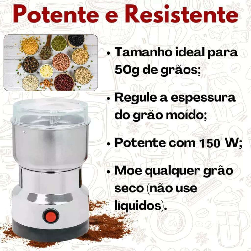 Moedor Multifuncional de Café e Especiarias 110V - 1ClickComprou