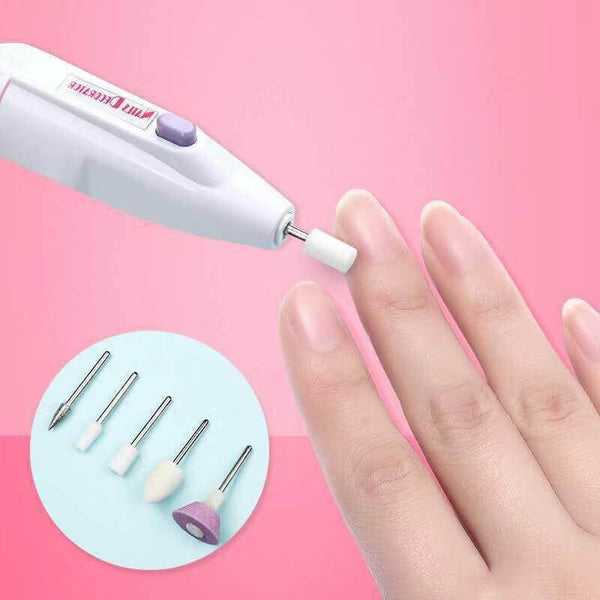 Lixa Unha Elétrica Profissional Sem Fio Manicure e Pedicure - 1ClickComprou