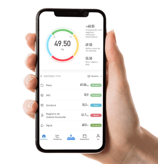 Balança Corporal Bioimpedância Profissional Bluetooth - 1ClickComprou