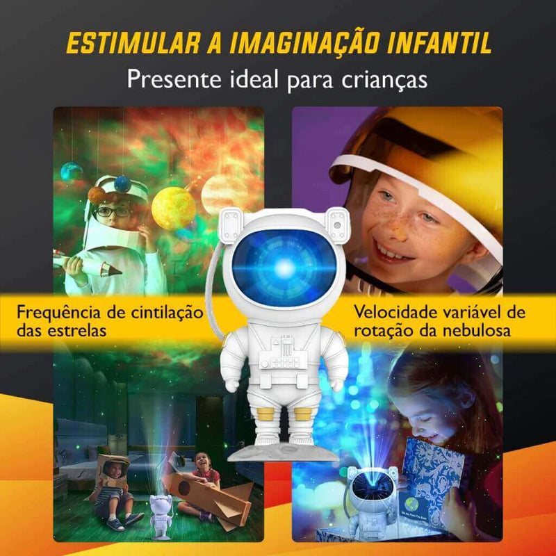 Astronauta Projetor De Luzes Com Controle - 1ClickComprou